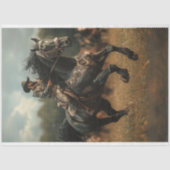 Decoupage Steampunk Cowboy Horse Rodeo Seidenpapier (Vorderseite)