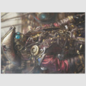 Decoupage Steampunk Cyborg Pirate Seidenpapier (Vorderseite)