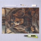 Decoupage Steampunk Dackel Seidenpapier (Handwerk)