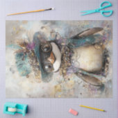 Decoupage Steampunk Extradentary Pinguin Seidenpapier (Basteln)