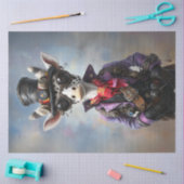 Decoupage Steampunk Fantasy Giraffe Seidenpapier (Basteln)