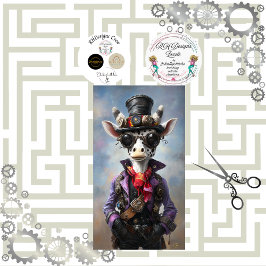 Decoupage Steampunk Fantasy Giraffe Seidenpapier