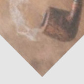 Decoupage Steampunk Fox Portrait Smokin Pipe Seidenpapier (Ausschnitt)