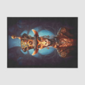 Decoupage Steampunk Funky Giraffe Hat Imitate Ink  Seidenpapier (Vorderseite)