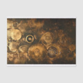 Decoupage Steampunk Gears and Wheels Imitate Ink 0 Seidenpapier (Vorderseite)