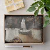 Decoupage Steampunk Gearwork Corset Mannequin Seidenpapier (Geschenk)