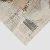 Decoupage Steampunk Gearwork Corset Mannequin Seidenpapier (Ausschnitt)