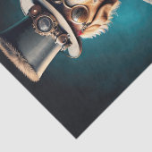 Decoupage - Steampunk Golden Retriever & Gitarre - Seidenpapier (Detail)