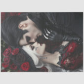 Decoupage Steampunk Gothic Couple Valentinstag Seidenpapier (Vorderseite)