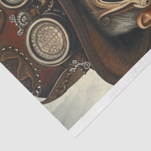 Decoupage Steampunk Gothic Liebe Skeleton Couple Seidenpapier (Ausschnitt)