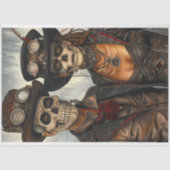 Decoupage Steampunk Gothic Liebe Skeleton Couple Seidenpapier (Vorderseite)