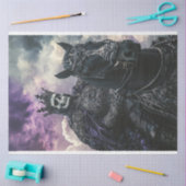 Decoupage Steampunk Gothic Skeleton Seidenpapier (Basteln)