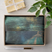 Decoupage Steampunk Heißluftballon Kosmischer Himm Seidenpapier (Geschenk)