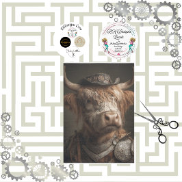 Decoupage Steampunk Highland Diesel Punk Machinery Seidenpapier