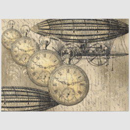 Decoupage Steampunk Hindenburg Seidenpapier