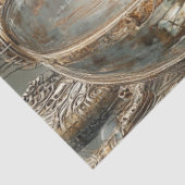 Decoupage Steampunk Hot Air Balloon Mirror beenden Seidenpapier (Ausschnitt)