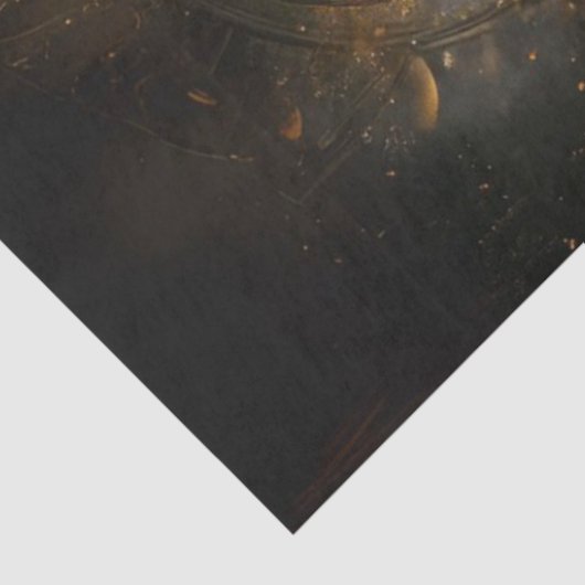 Decoupage Steampunk Lion Intricate Gears Cigar Seidenpapier (Ausschnitt)