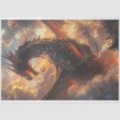 Decoupage Steampunk Majestic Dragon Seidenpapier (Vorderseite)