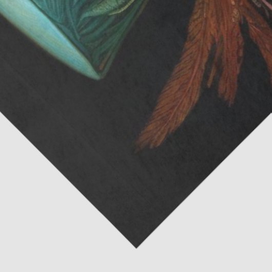 Decoupage Steampunk Owl Dunkler Hintergrund Seidenpapier (Ausschnitt)