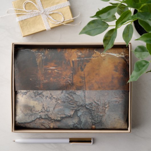 Decoupage Steampunk Patina Rusted Roman Clock Seidenpapier (Geschenk)