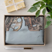 Decoupage Steampunk Pink Owl Gizmo Hootsworth Seidenpapier (Geschenk)