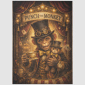 Decoupage Steampunk Punch den Affen  Seidenpapier (Vorderseite)
