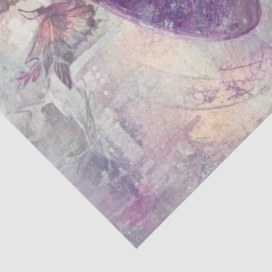 Decoupage Steampunk Rabbit Alice Wonderland Seidenpapier (Ausschnitt)