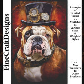 Decoupage Steampunk Regal British Bulldog Verließ  Seidenpapier