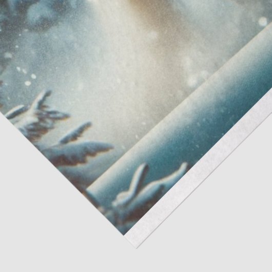 Decoupage Steampunk Santa Riding Weißes Pferd Seidenpapier (Ausschnitt)