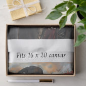 Decoupage Steampunk Skeleton Couple 16x20 Canvas Seidenpapier (Geschenk)