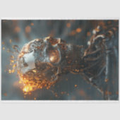 Decoupage Steampunk Skull Fantasy Seidenpapier (Vorderseite)