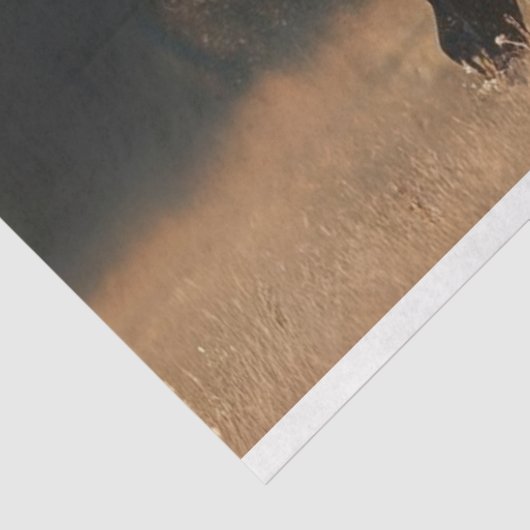 Decoupage Steampunk Stallion Kupfer IRONMANE Seidenpapier (Ausschnitt)