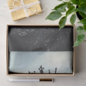 Decoupage Steampunk Stallion und King Skeleton Seidenpapier (Geschenk)