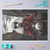 Decoupage Steampunk Standard Poodle Motorrad Seidenpapier (Basteln)