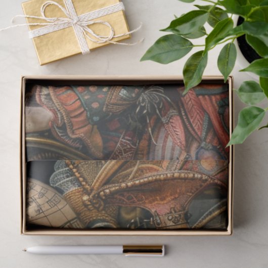 Decoupage Steampunk Traveller Viktorianisch Girl Seidenpapier (Geschenk)