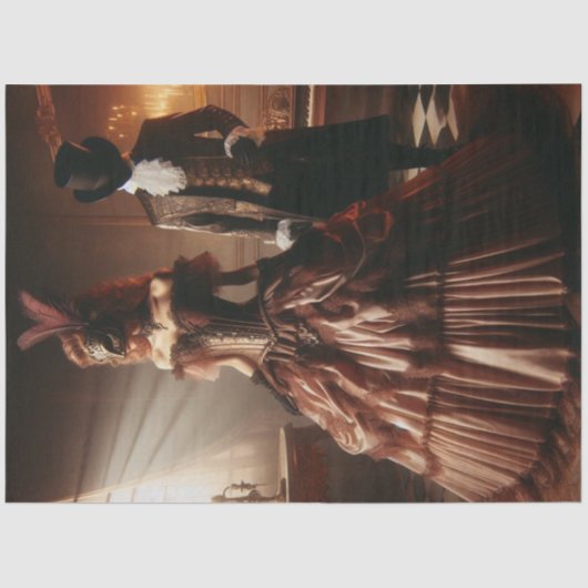 Decoupage Steampunk Victorian Fantasy Masquerade  Seidenpapier (Vorderseite)