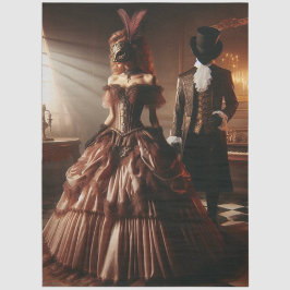 Decoupage Steampunk Victorian Fantasy Masquerade  Seidenpapier