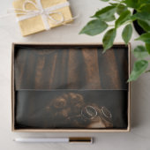 Decoupage Steampunk Victorian Lady in Brown Seidenpapier (Geschenk)