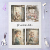 Decoupage Storybook Papers For 8 x 10 Canvas Seidenpapier (Basteln)