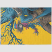 Decoupage Surreal Scarecrow Skull Face Seidenpapier (Vorderseite)