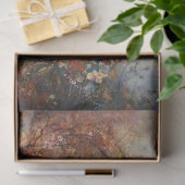 Decoupage Swan Rustic Impressionist Malerei Seidenpapier (Geschenk)