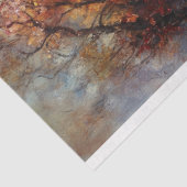 Decoupage Swan Rustic Impressionist Malerei Seidenpapier (Ausschnitt)