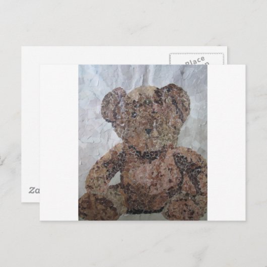 Decoupage Ted Postkarte (Vorne/Hinten)