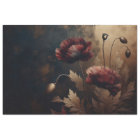 Decoupage Tissue Crimson Gold Poppy Blume