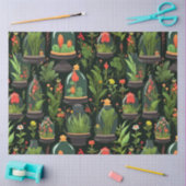 Decoupage Tissue Glass Cloche Terrarias Seidenpapier (Basteln)