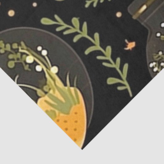 Decoupage Tissue Glass Terrarium Jars Flasche Seidenpapier (Ausschnitt)