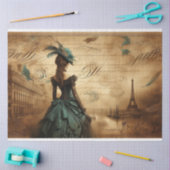 Decoupage Tissue Gothic Viktorianisch Lady Seidenpapier (Basteln)