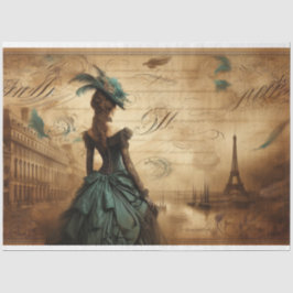 Decoupage Tissue Gothic Viktorianisch Lady Seidenpapier