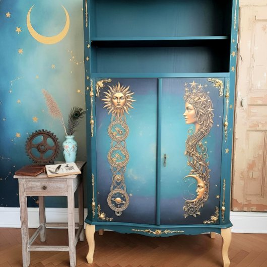Decoupage Tissue Moon Seidenpapier