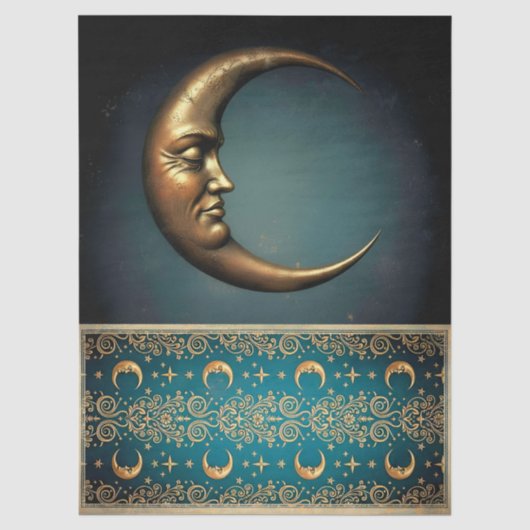 Decoupage Tissue Moon Seidenpapier (Vorderseite)